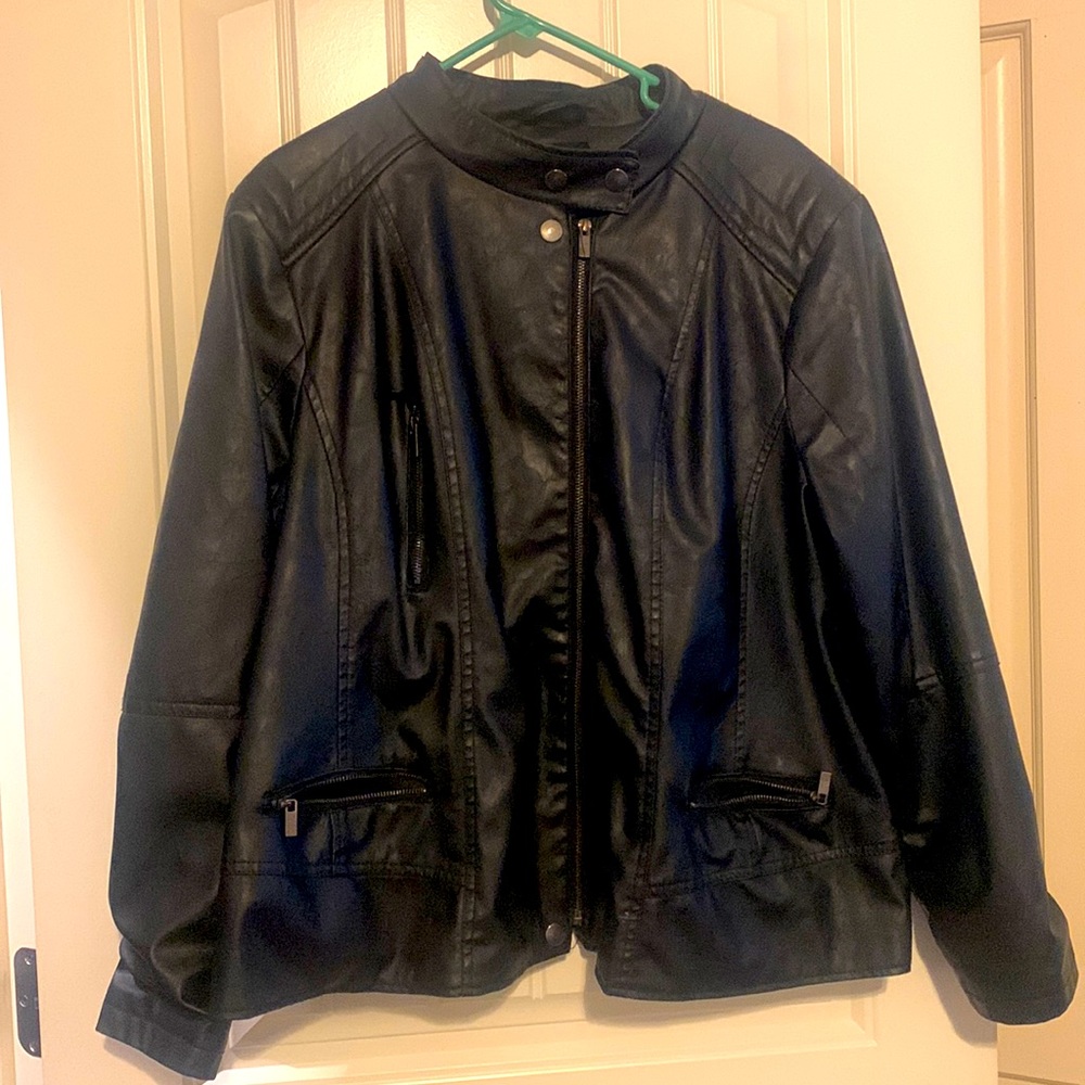 Faux Leather Jacket